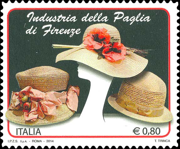 Francobollo Cappelli di Paglia -  2014