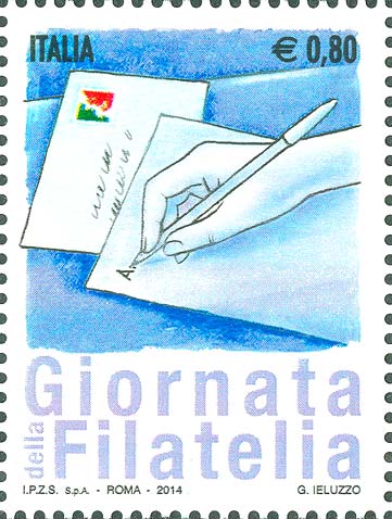 Francobollo Il Viaggio della Lettera, la Scrittura -  2014