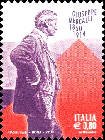 Francobollo Giuseppe Mercalli -  2014