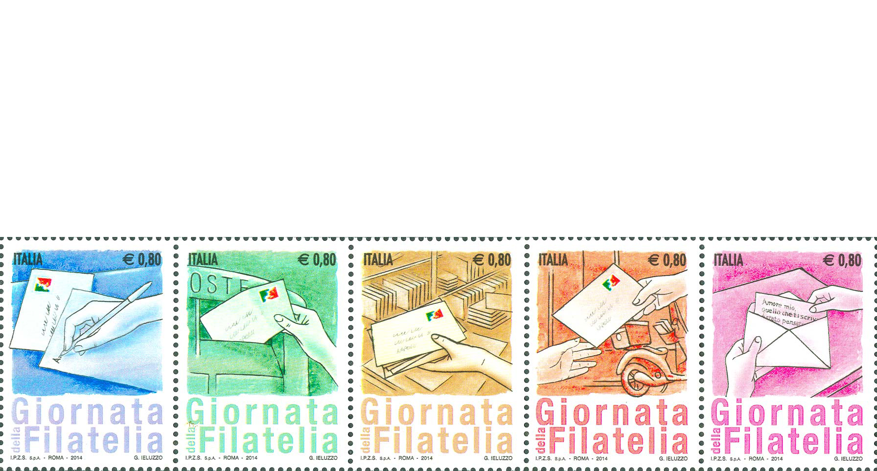 Francobollo Il Viaggio della Lettera -  2014