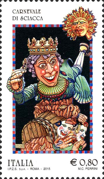 Francobollo Carnevale di Sciacca -  2015