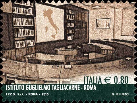 Francobollo Il "Parlamentino" dell'Istituto Guglielmo Tagliacarne, Roma -  2015