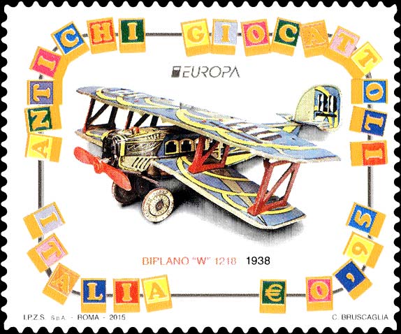 Francobollo Biplano W 1218 -  2015
