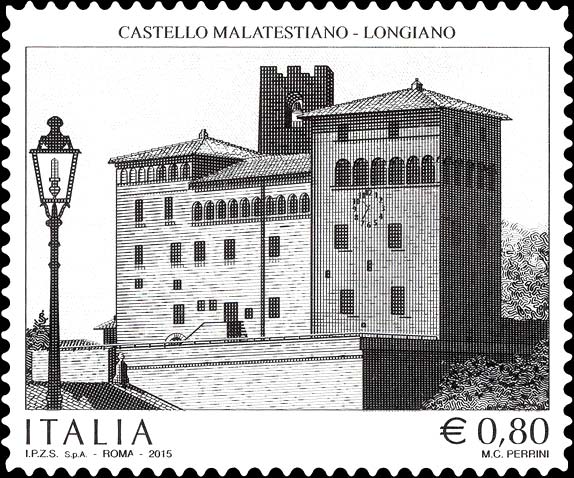 Francobollo Castello Malatestiano di Longiano -  2015