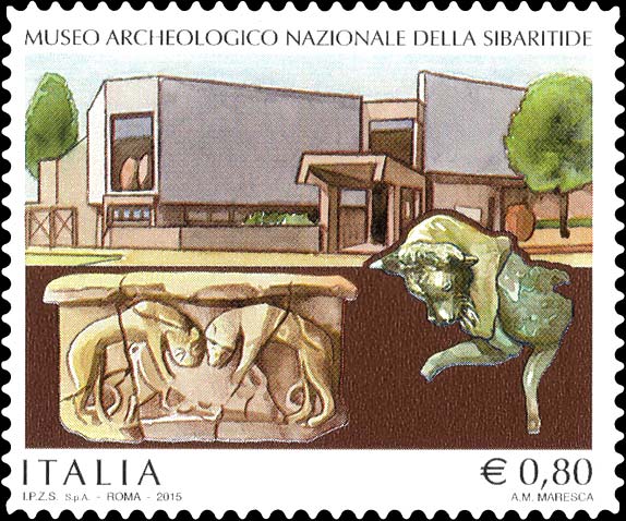 Francobollo Museo Archeologico Nazionale della Sibaritide -  2015