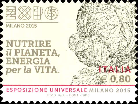 Francobollo Xilografia Tratta dal Testo "Della Agricoltura" di G. Tatti - 3 -  2015