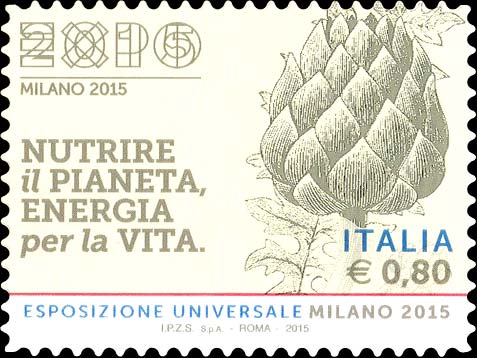 Francobollo Xilografia Tratta dal Testo "Della Agricoltura" di G. Tatti - 6 -  2015