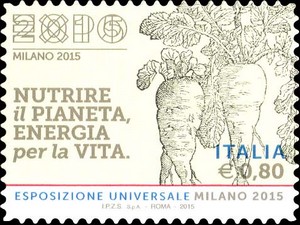 Francobollo Xilografia Tratta dal Testo "Della Agricoltura" di G. Tatti - 8 -  2015