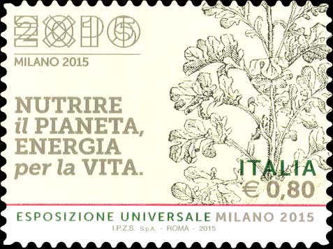 Francobollo Xilografia Tratta dal Testo "Della Agricoltura" di G. Tatti - 11 -  2015