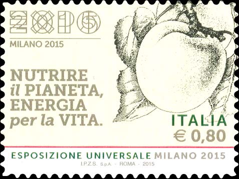 Francobollo Xilografia Tratta dal Testo "Della Agricoltura" di G. Tatti - 12 -  2015
