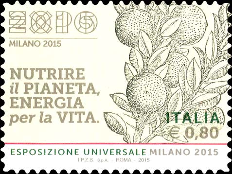 Francobollo Xilografia Tratta dal Testo "Della Agricoltura" di G. Tatti - 13 -  2015