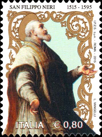 Francobollo San Filippo Neri -  2015