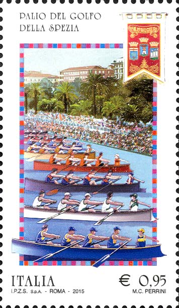 Francobollo Palio del Golfo della Spezia -  2015