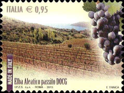 Francobollo Elba Aleatico Passito -  2015