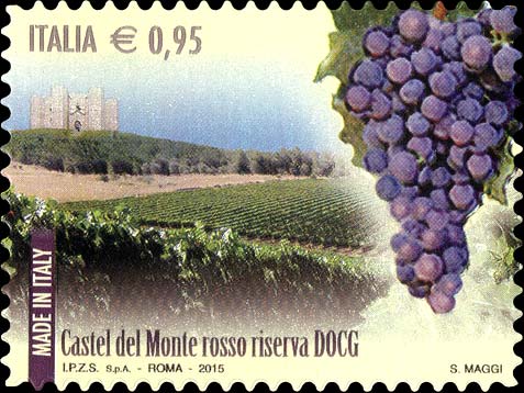 Francobollo Castel del Monte Rosso Riserva -  2015
