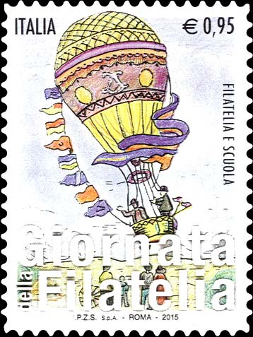 Francobollo Filatelia e Scuola -  2015