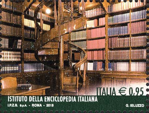 Francobollo Istituto della Enciclopedia Italiana -  2015