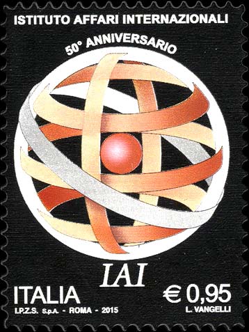 Francobollo Logo dell'Istituto per gli Affari Internazionali -  2015
