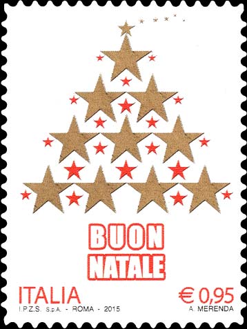 Francobollo Albero di Natale -  2015