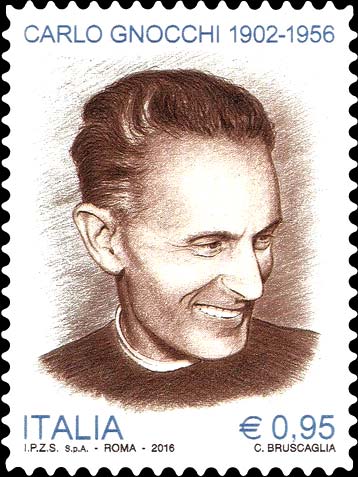 Francobollo Ritratto di Carlo Gnocchi -  2016