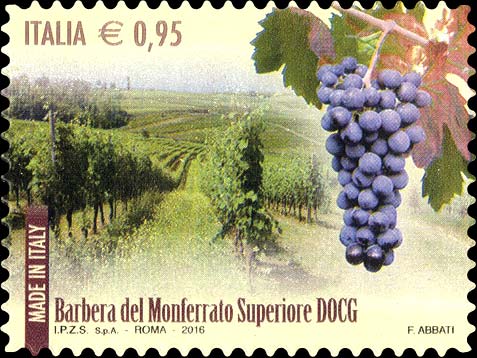 Francobollo Barbera del Monferrato Superiore -  2016