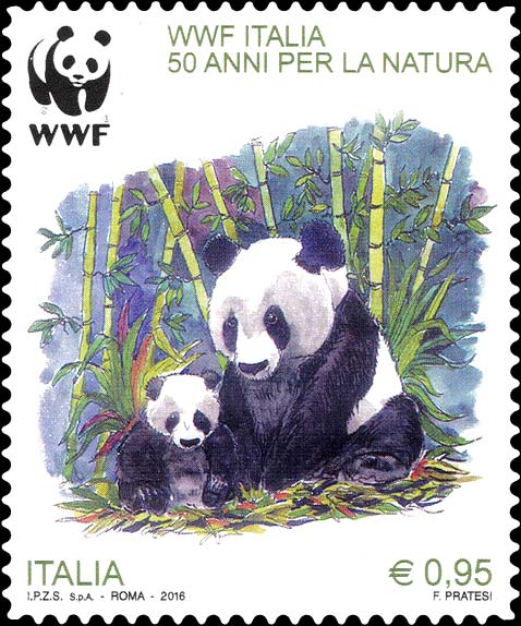 Francobollo Panda -  2016