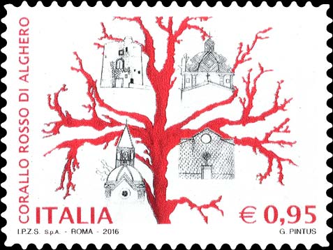 Francobollo Ramo di Corallo -  2016