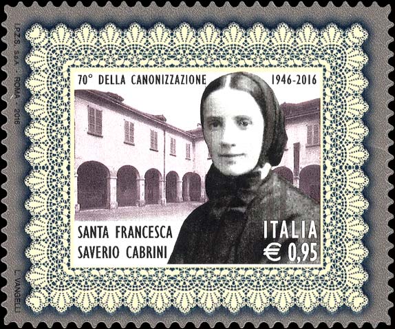 Francobollo Ritratto di Francesca Saverio Cabrini -  2016