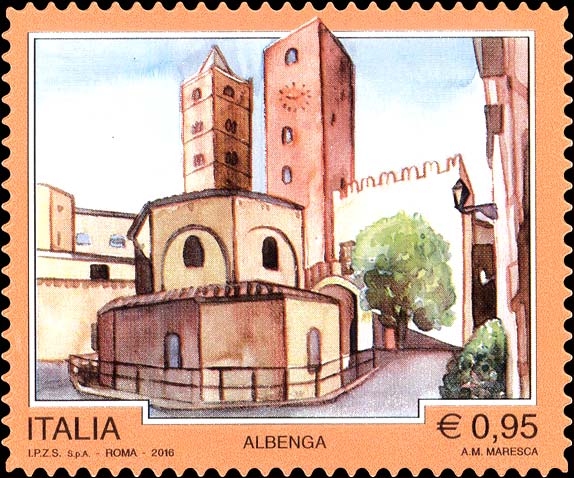 Francobollo Albenga -  2016