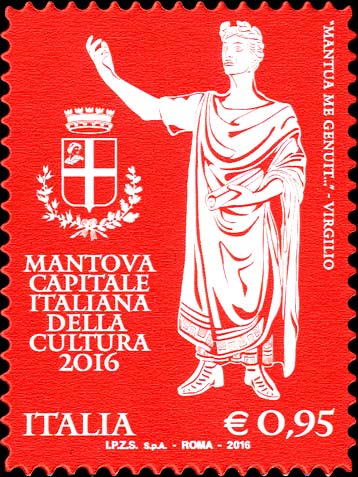 Francobollo Statua di Virgilio -  2016