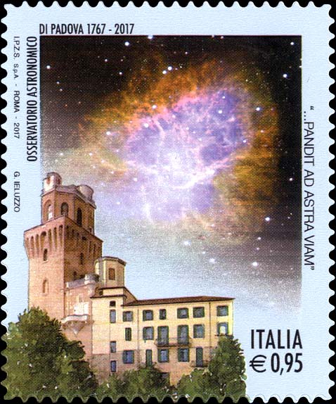 Francobollo Osservatorio di Padova e Cielo Stellato -  2017
