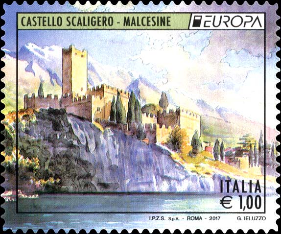 Francobollo Castello Scaligero - Malcesine -  2017