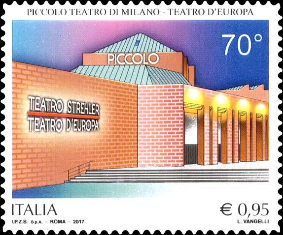 Francobollo Piccolo Teatro di Milano -  2017