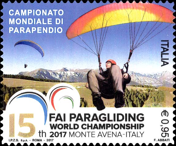 Francobollo Parapendio -  2017