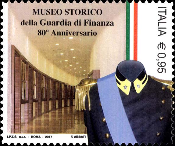 Francobollo Giubba da Ufficiale della Regia Guardia di Finanza -  2017