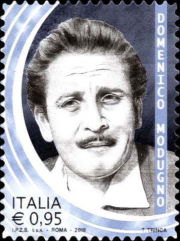 Francobollo Domenico Modugno -  2018
