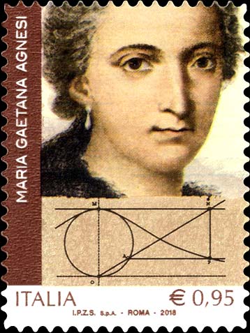 Francobollo Maria Gaetana Agnesi -  2018