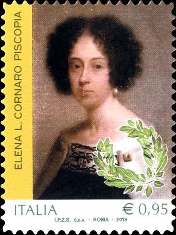 Francobollo Elena L. Cornaro Piscopia -  2018
