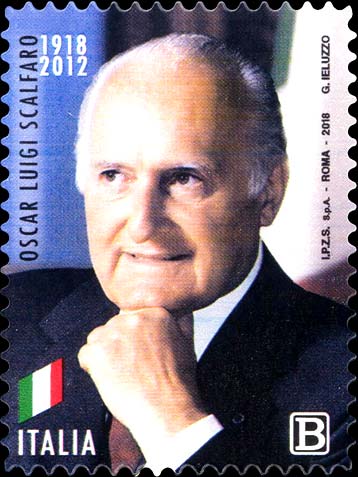 Francobollo Oscar Luigi Scalfaro -  2018