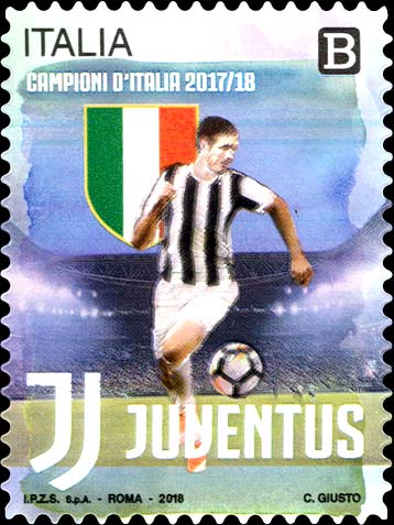 Francobollo Calciatore della Juventus -  2018