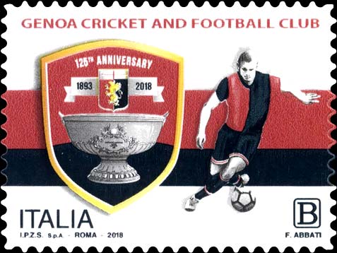 Francobollo Calciatore del Genoa -  2018