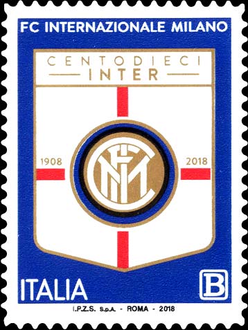 Francobollo Stemma dell'Inter -  2018