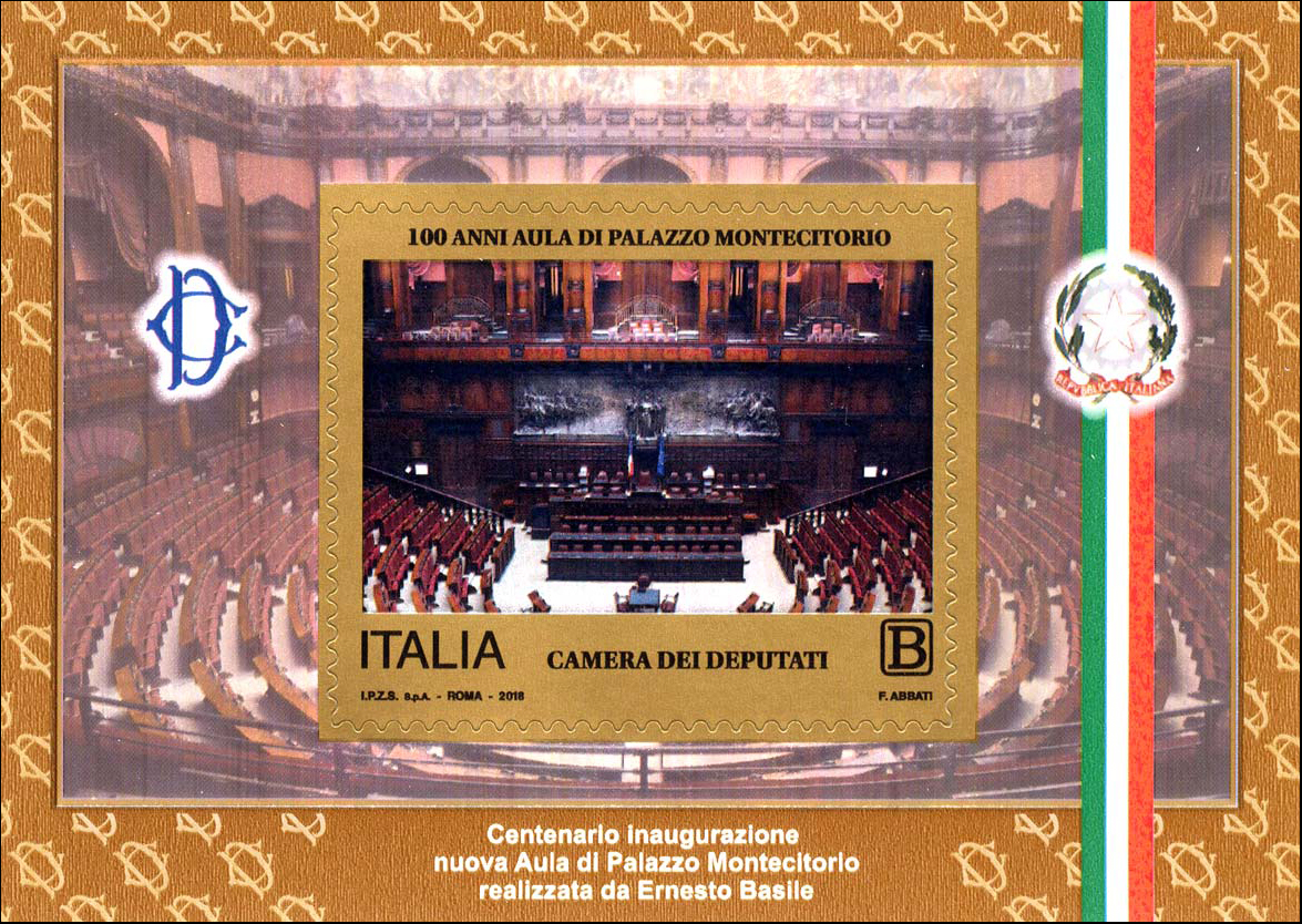 Francobollo Camera dei Deputati (Blocco Foglietto) -  2018
