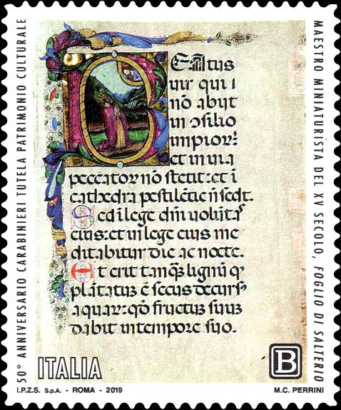 Francobollo Foglio di Salterio -  2019