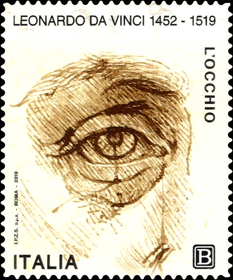 Francobollo Studio di Proporzioni dell'Occhio -  2019