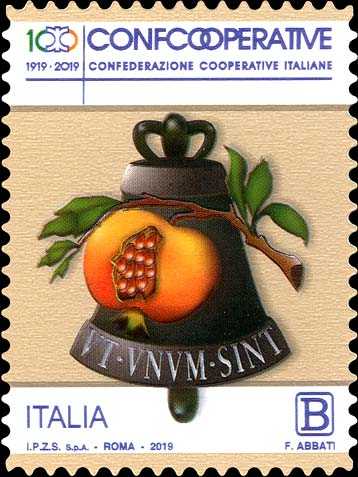Francobollo Stemma Storico di Confcooperative -  2019
