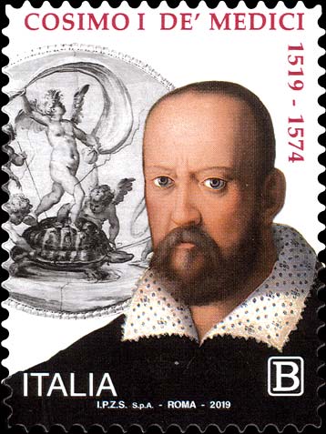 Francobollo Ritratto di Cosimo I de' Medici -  2019
