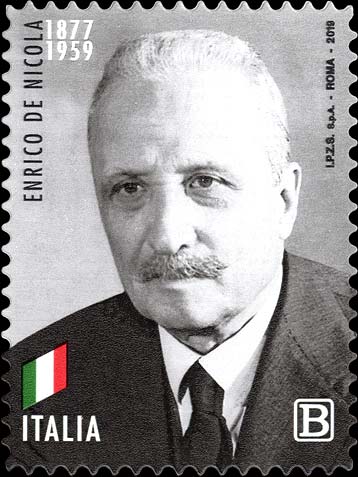 Francobollo Ritratto di Enrico De Nicola -  2019