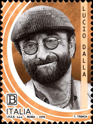 Francobollo Lucio Dalla -  2019