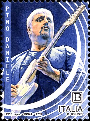 Francobollo Pino Daniele -  2019
